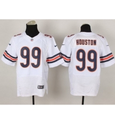 Nike Chicago Bears 99 Lamarr Houston White Elite NFL Jersey