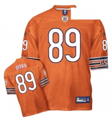Reebok Chicago Bears 89 Mike Ditka Orange Authentic Throwback NFL Jersey