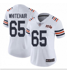 Bears 65 Cody Whitehair White Alternate Women Stitched Football Vapor Untouchable Limited 100th Season Jersey