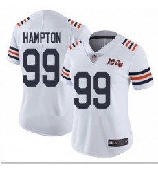 Bears 99 Dan Hampton White Alternate Women Stitched Football Vapor Untouchable Limited 100th Season Jersey