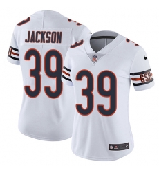 Nike Bears #39 Eddie Jackson White Womens Stitched NFL Vapor Untouchable Limited Jersey