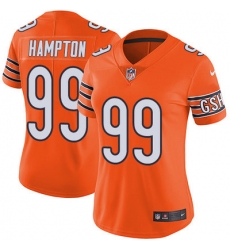 Nike Bears #99 Dan Hampton Orange Womens Stitched NFL Limited Rush Jersey