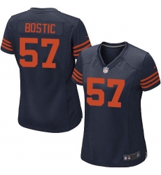 Nike NFL Chicago Bears #57 Jon Bostic Blue Women's Game Alternate Jersey
