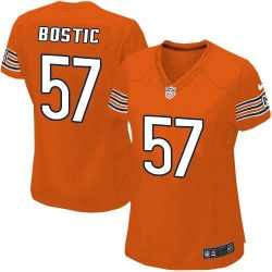 Nike NFL Chicago Bears #57 Jon Bostic Orange Women's Game Alternate Jersey