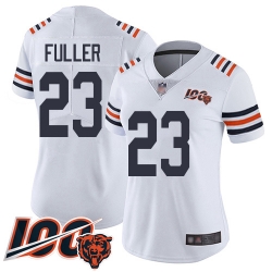 Women Chicago Bears 23 Kyle Fuller White 100th Season Limited Football Jersey