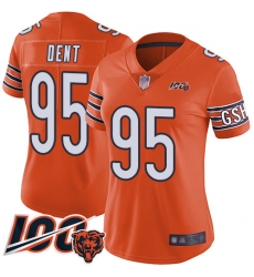 Women Chicago Bears 95 Richard Dent Orange Alternate 100th Season Limited Football Jersey