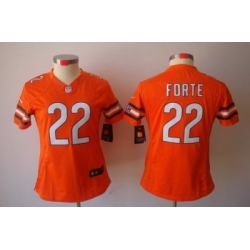 Women Nike Chicago Bears 22 Forte Orange Color[NIKE LIMITED Jersey]