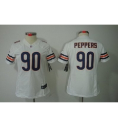 Women Nike Chicago Bears 90 Julius Peppers White Color[NIKE LIMITED Jersey]