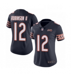 Womens Chicago Bears 12 Allen Robinson Navy Blue Team Color 100th Season Limited Football Jersey