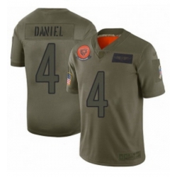 Womens Chicago Bears 4 Chase Daniel Limited Camo 2019 Salute to Service Football Jersey