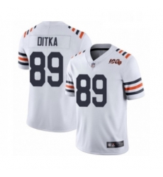 Womens Chicago Bears 89 Mike Ditka White 100th Season Limited Football Jersey