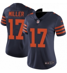 Womens Nike Chicago Bears 17 Anthony Miller Navy Blue Alternate Vapor Untouchable Limited Player NFL Jersey