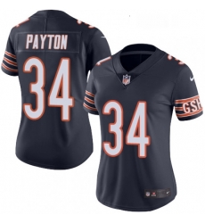 Womens Nike Chicago Bears 34 Walter Payton Navy Blue Team Color Vapor Untouchable Limited Player NFL Jersey