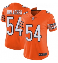 Womens Nike Chicago Bears 54 Brian Urlacher Limited Orange Rush Vapor Untouchable NFL Jersey