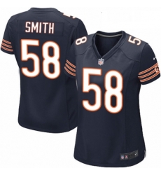 Womens Nike Chicago Bears 58 Roquan Smith Game Navy Blue Team Color NFL Jersey
