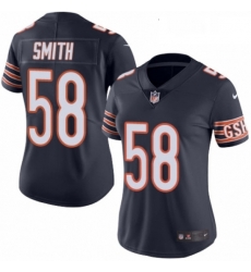Womens Nike Chicago Bears 58 Roquan Smith Navy Blue Team Color Vapor Untouchable Limited Player NFL Jersey