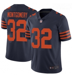 Bears #32 David Montgomery Navy Blue Alternate Youth Stitched Football Vapor Untouchable Limited Jersey