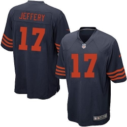 Nike NFL Chicago Bears #17 Alshon Jeffery Blue Youth Elite Alternate Jersey
