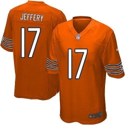 Nike NFL Chicago Bears #17 Alshon Jeffery Orange Youth Limited Alternate Jersey