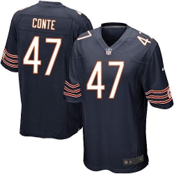 Nike NFL Chicago Bears #47 Chris Conte Navy Blue Youth Limited Team Color Jersey
