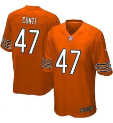 Nike NFL Chicago Bears #47 Chris Conte Orange Youth Limited Alternate Jersey