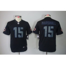 Nike Youth Chicago Bears #15 Brandon Marshall black jerseys[Impact Limited]