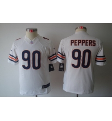 Nike Youth Chicago Bears #90 Peppers White Color Limited Jerseys