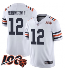 Youth Chicago Bears 12 Allen Robinson White 100th Season Limited Football Jersey