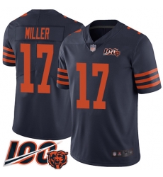 Youth Chicago Bears 17 Anthony Miller Limited Navy Blue Rush Vapor Untouchable 100th Season Football Jersey