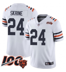 Youth Chicago Bears 24 Buster Skrine White 100th Season Limited Football Jersey