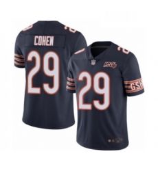 Youth Chicago Bears 29 Tarik Cohen Navy Blue Team Color 100th Season Limited Football Jersey
