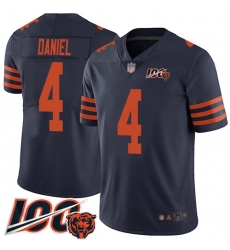 Youth Chicago Bears 4 Chase Daniel Limited Navy Blue Rush Vapor Untouchable 100th Season Football Jersey