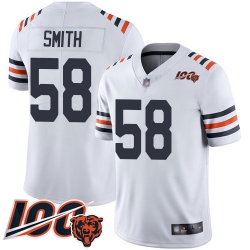 Youth Chicago Bears 58 Roquan Smith White 100th Season Limited Football Jersey
