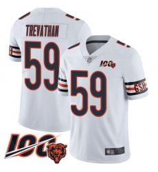 Youth Chicago Bears 59 Danny Trevathan White Vapor Untouchable Limited Player 100th Season Football Jersey