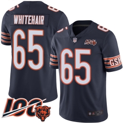 Youth Chicago Bears 65 Cody Whitehair Navy Blue Team Color 100th Season Limited Football Jersey