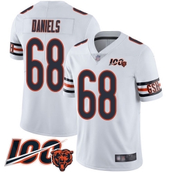 Youth Chicago Bears 68 James Daniels White Vapor Untouchable Limited Player 100th Season Football Jersey