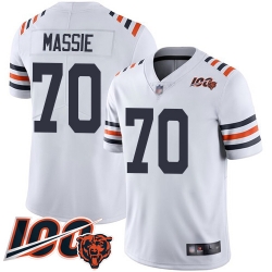 Youth Chicago Bears 70 Bobby Massie White 100th Season Limited Football Jersey