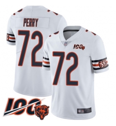Youth Chicago Bears 72 William Perry White Vapor Untouchable Limited Player 100th Season Football Jersey