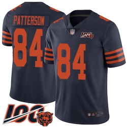 Youth Chicago Bears 84 Cordarrelle Patterson Limited Navy Blue Rush Vapor Untouchable 100th Season Football Jersey