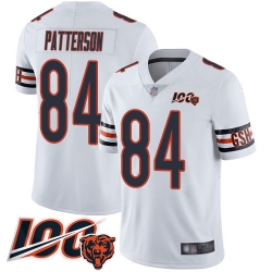 Youth Chicago Bears 84 Cordarrelle Patterson White Vapor Untouchable Limited Player 100th Season Football Jersey