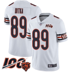 Youth Chicago Bears 89 Mike Ditka White Vapor Untouchable Limited Player 100th Season Football Jersey