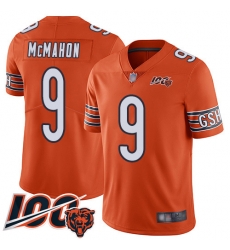 Youth Chicago Bears 9 Jim McMahon Orange Alternate 100th Season Limited Football Jersey