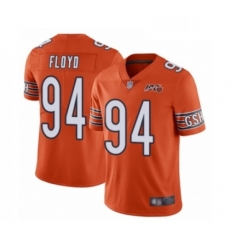 Youth Chicago Bears 94 Leonard Floyd Orange Alternate 100th Season Limited Football Jersey