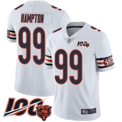 Youth Chicago Bears 99 Dan Hampton White Vapor Untouchable Limited Player 100th Season Football Jersey