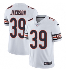 Youth Nike Bears #39 Eddie Jackson White Stitched NFL Vapor Untouchable Limited Jersey