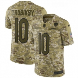 Youth Nike Chicago Bears 10 Mitchell Trubisky Limited Camo 2018 Salute to Service NFL Jersey