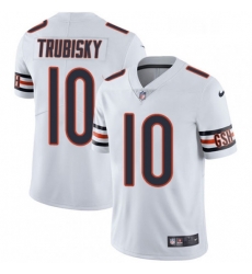 Youth Nike Chicago Bears 10 Mitchell Trubisky White Vapor Untouchable Limited Player NFL Jersey
