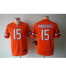 Youth Nike Chicago Bears #15 Marshall Orange Color Limited Jerseys