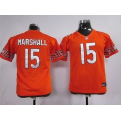 Youth Nike Chicago Bears #15 Marshall Orange Nike NFL Jerseys