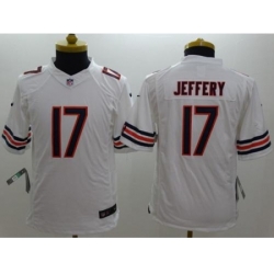 Youth Nike Chicago Bears #17 Alshon Jeffery White Stitched NFL Limited Jersey